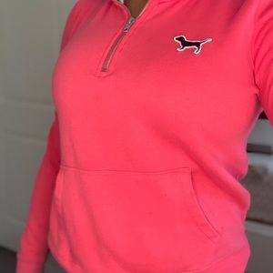 Pink zip up sweatshirt